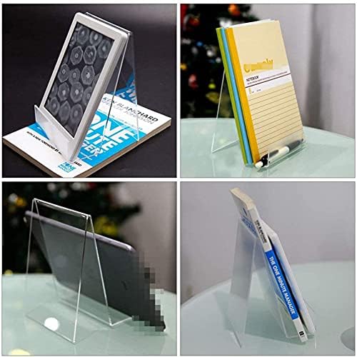 Clear Acrylic Book Stand Display with Ledge Easels 2pcs 1