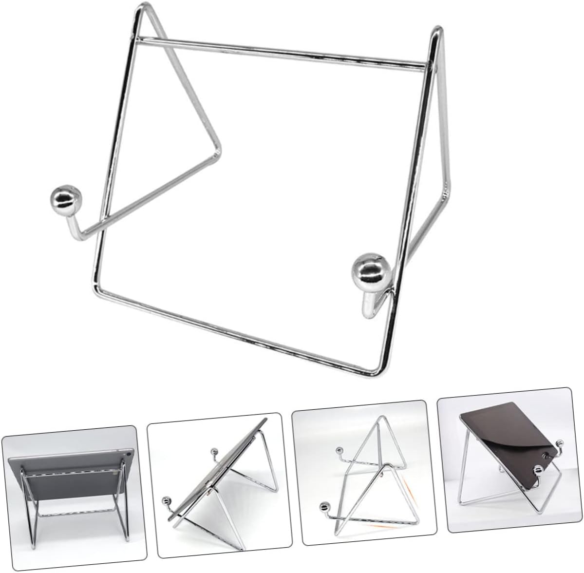 PRETYZOOM Adjustable Stainless Steel Easel Stand for Tablets and Books
