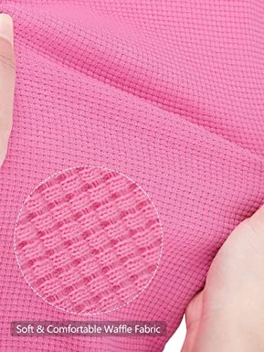 Resinta 3 Sets Girl Waffle Thermal Underwear Winter Warm Base Layer Set