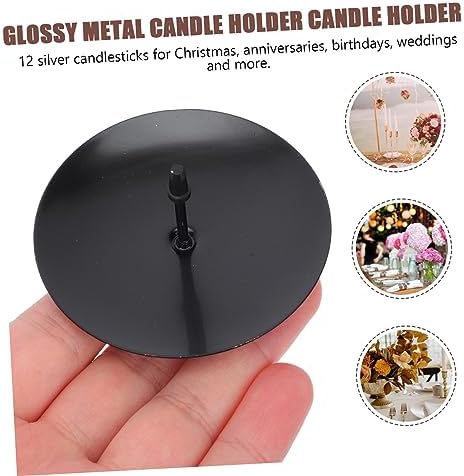 HOLIDYOYO 2 Sets Iron Candle Holders 12pcs2
