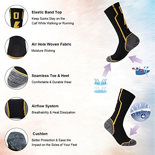 KitNSox Cushioned Mid Calf Team Sports Number Socks