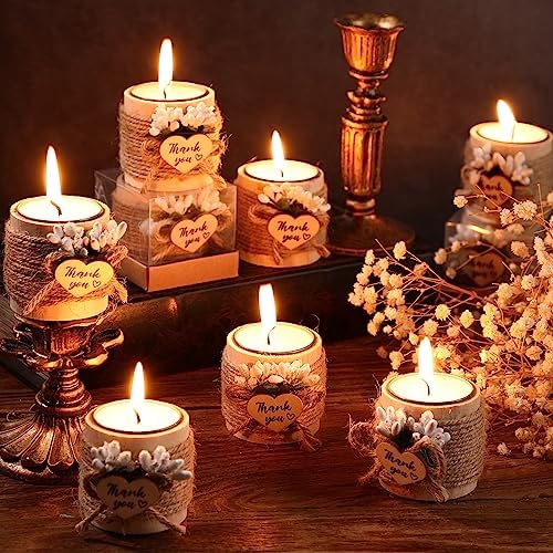 Retisee Wood Candle Holders 24 Sets Wedding Favors 1