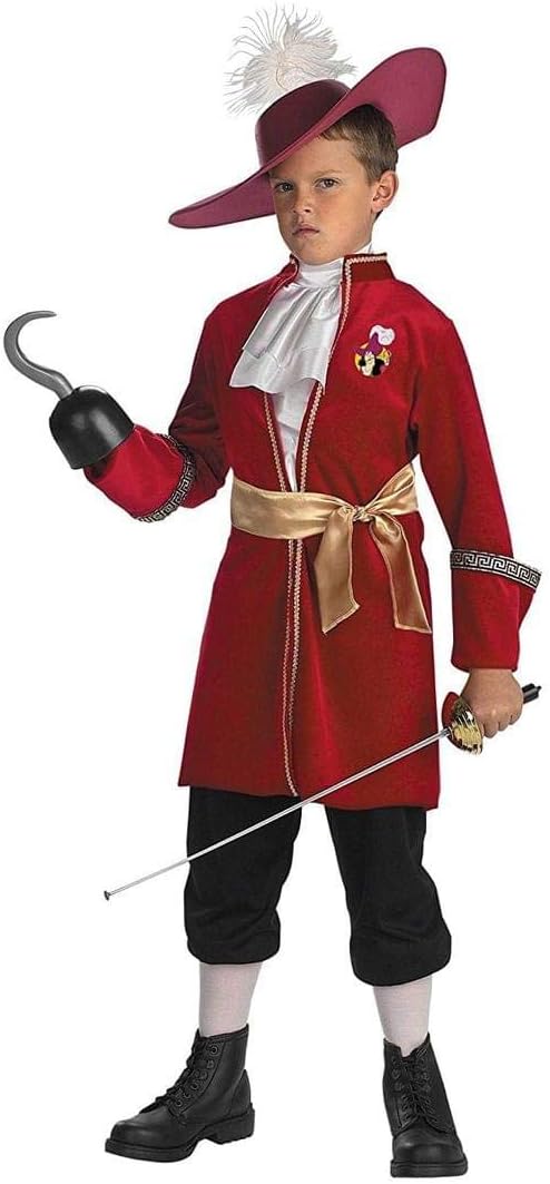 Disney Captain Hook Boys Costume Medium 7-8