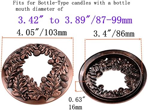Bronze Sacred Fruit Candle Topper for Jar Candles 1