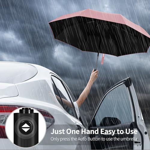 Yoobure Windproof Travel Umbrella Automatic UV Protection