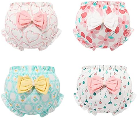 Baby Girls Ruffle Diaper Cover 4Pack