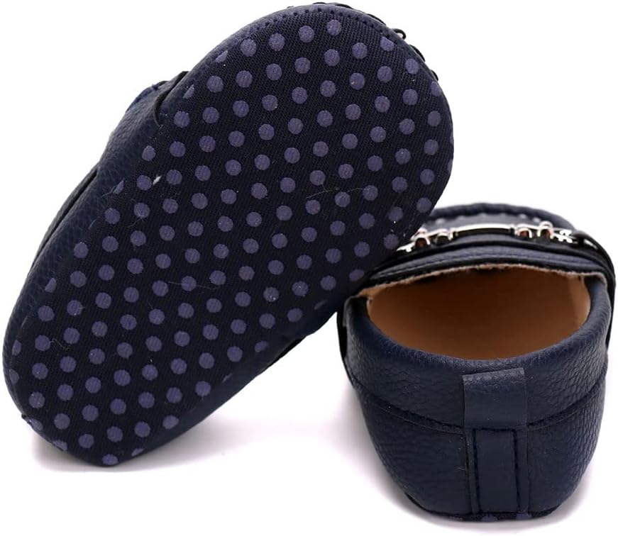 LONSOEN Baby Crib Shoes for Girls and Boys