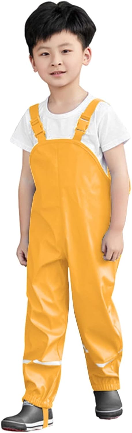 Eoailr Toddler Rain Bib Waterproof Overalls