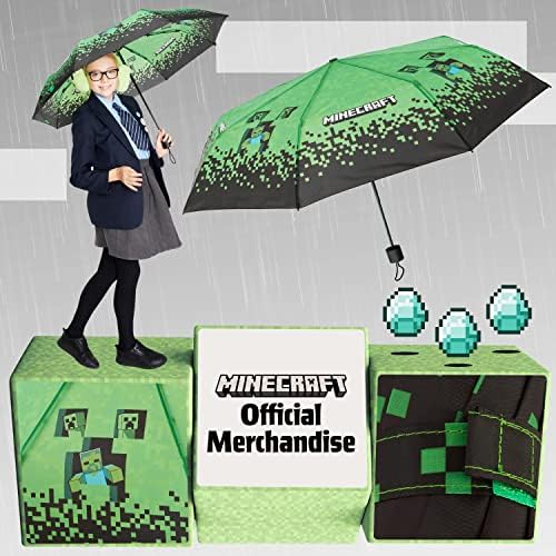 Minecraft Folding Umbrella for Boys Girls