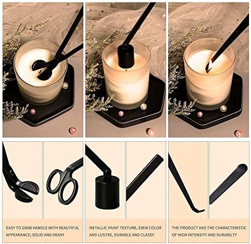 BEDOGO 3 in 1 Candle Accessory Set - Black 1
