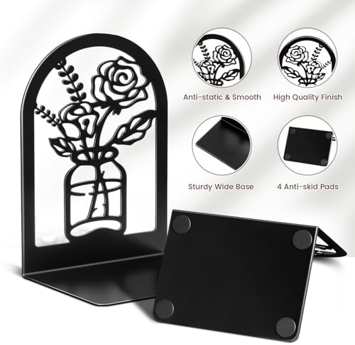 Umikk Decorative Vase Bookends for Home Office