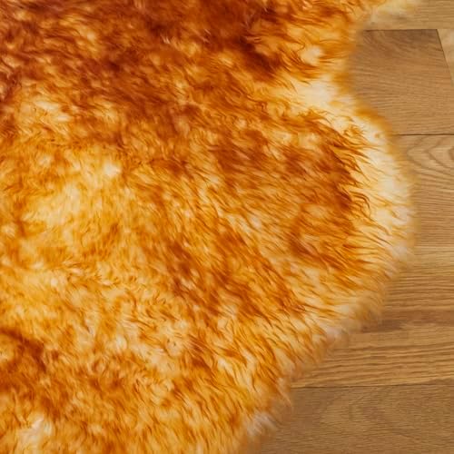 Safavieh Sheep Skin Runner Rug 2 x 6 Champagne