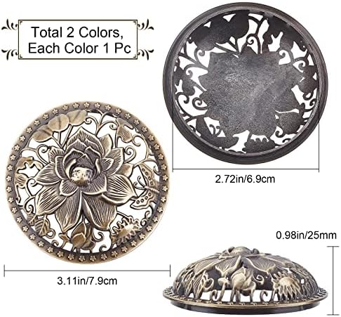 GORGECRAFT 2PCS Lotus Scented Candle Covers