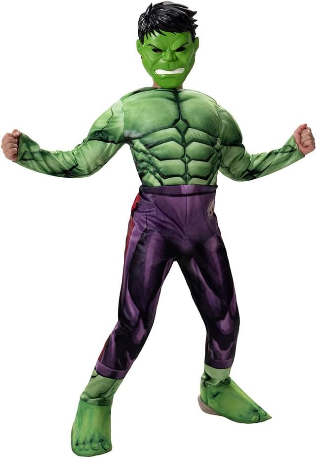 Marvel Hulk Youth Halloween Costume - Padded Jumpsuit with Mask