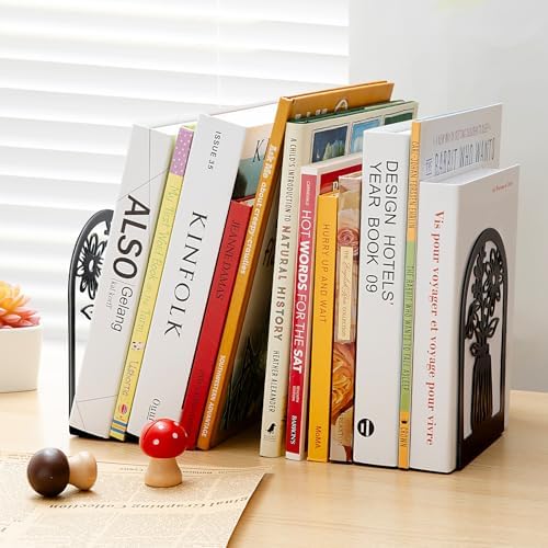 Umikk Decorative Vase Bookends for Home Office
