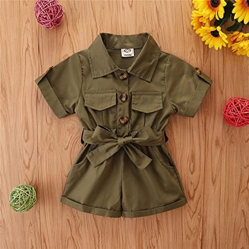 Stylish Cargo Jumpsuit for Toddler Girls 0-3 Months 1