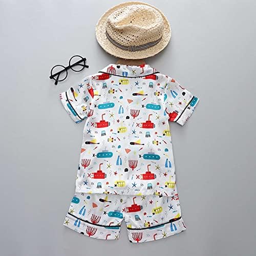 Summer Sateen Pajamas for Kids - Soft Silky Sleepwear Set