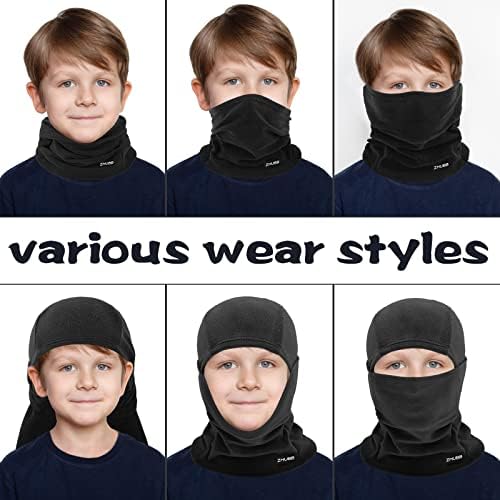ZMUBB Kids Fleece Balaclava Ski Mask
