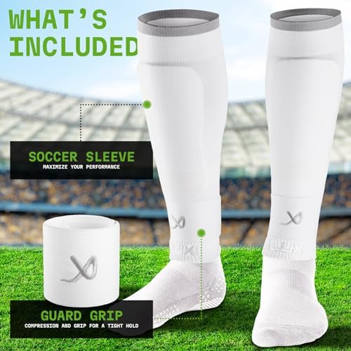 LUX Soccer Sleeves with Guard Stays for Men and Boys