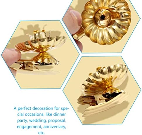 Uonlytech 20pcs Christmas Candle Holders Modern Metal Style