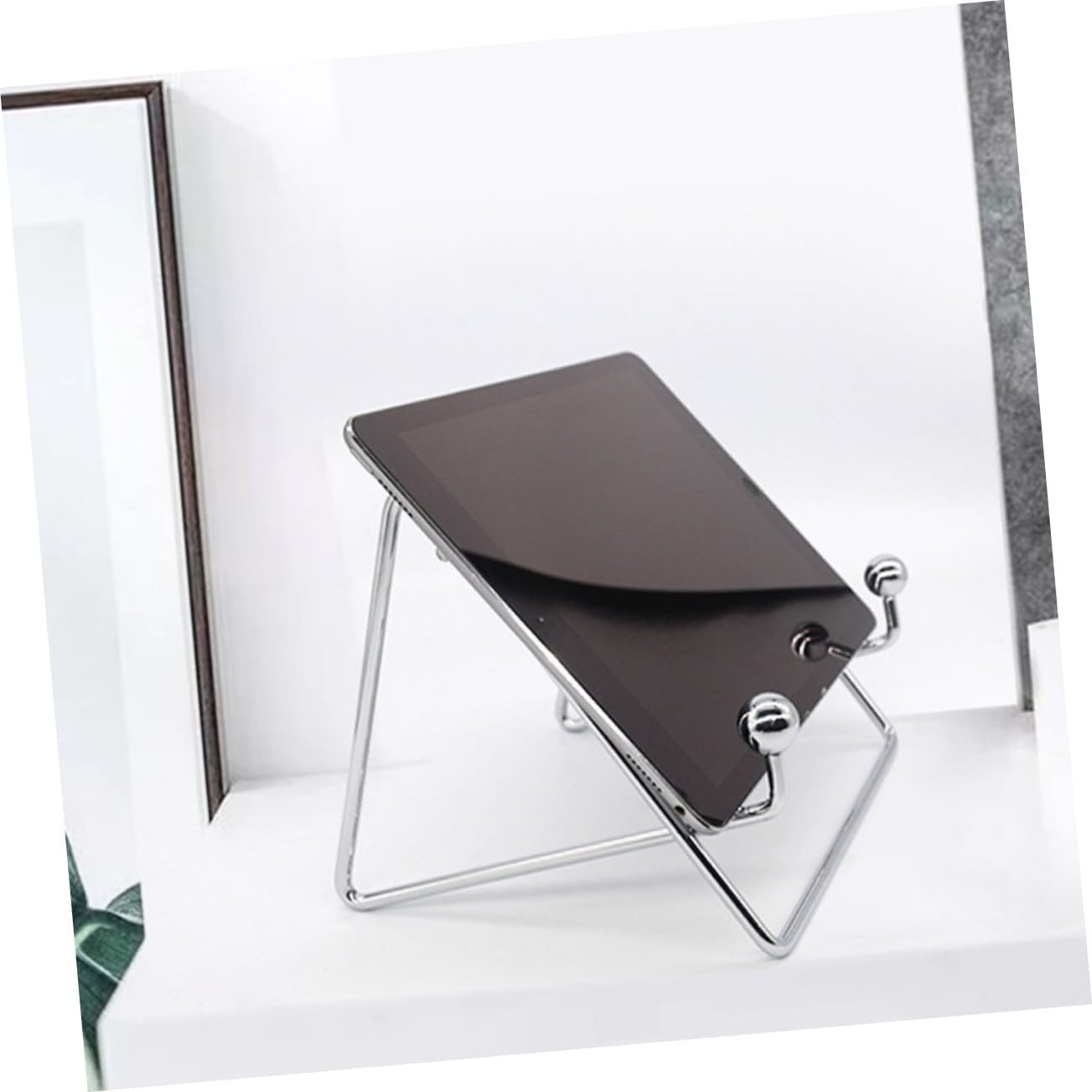 PRETYZOOM Adjustable Stainless Steel Easel Stand for Tablets and Books