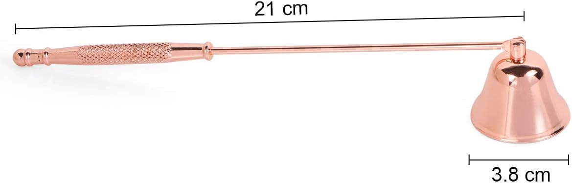 Harapu Rose Gold Candle Snuffer with Long Handle