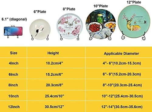 SVENJBB 6 Inch Metal Plate Stand for Display 1