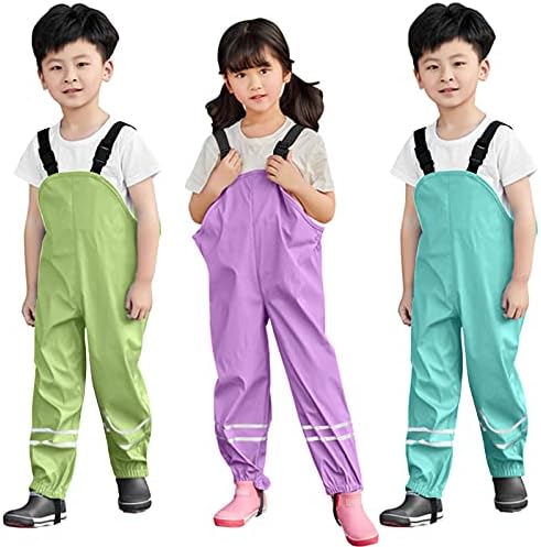 ToddlBy Kids Waterproof Rain Pant Boys Girls