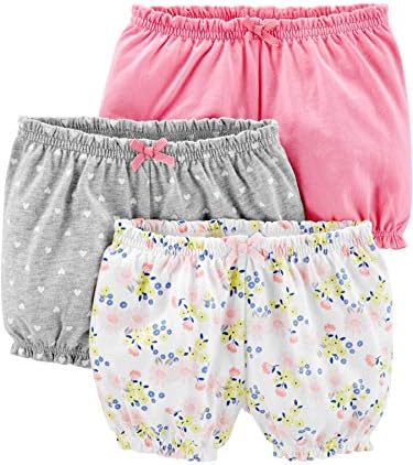 Simple Joys by Carters Girls 3-Pack Knit Shorts
