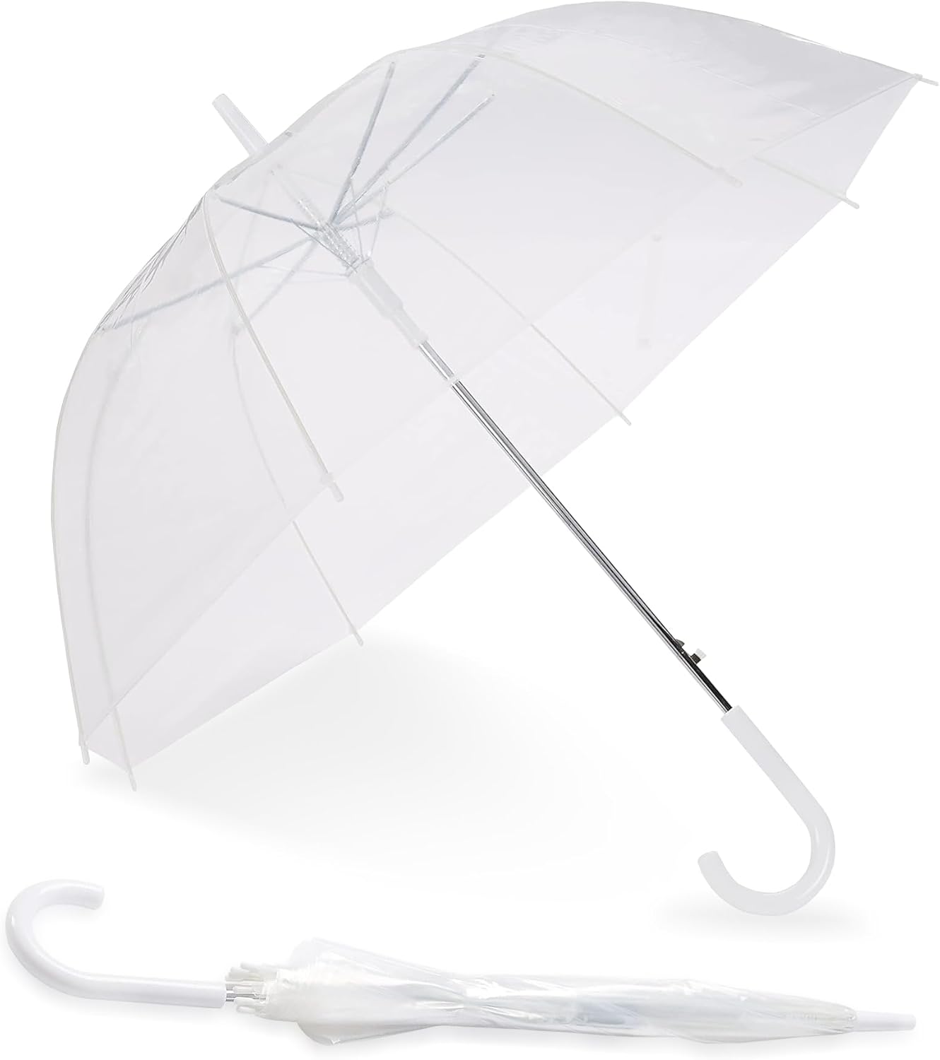 Home-X Clear Bubble Umbrella - Wind-Resistant Durable 1 Pack