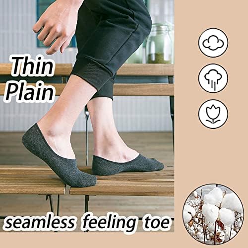 CHUNFO No Show Footie Socks - 5 or 10 Pairs
