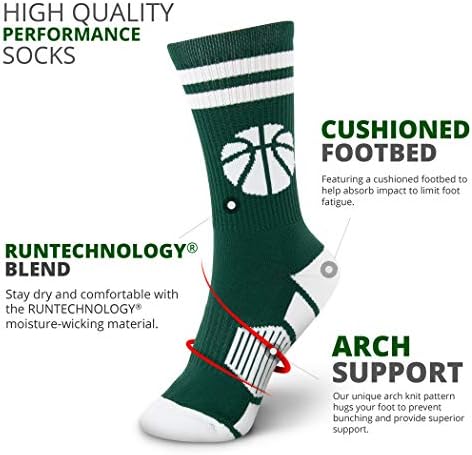 ChalkTalkSPORTS Basketball Mid-Calf Socks - Youth Adult Sizes
