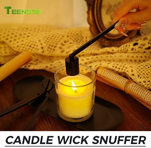 4 in 1 Candle Accessory Set with Storage Tray Black 1