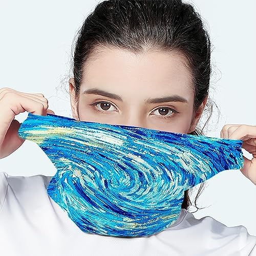 KIDVOVOU 3D Print Bandana Face Mask for Men and Women