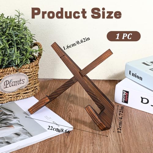 ElevateTech Wooden Plate Holder Display Stand 65 Inch