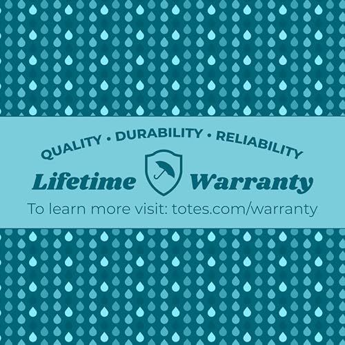 Totes Titan Portable Travel Umbrella - Windproof and Waterproof