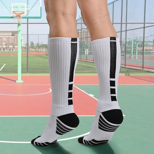 Finerview Elite Basketball Socks for Men 6 Pairs 1