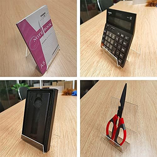 Clear Acrylic Book Stand Display with Ledge Easels 2pcs 1
