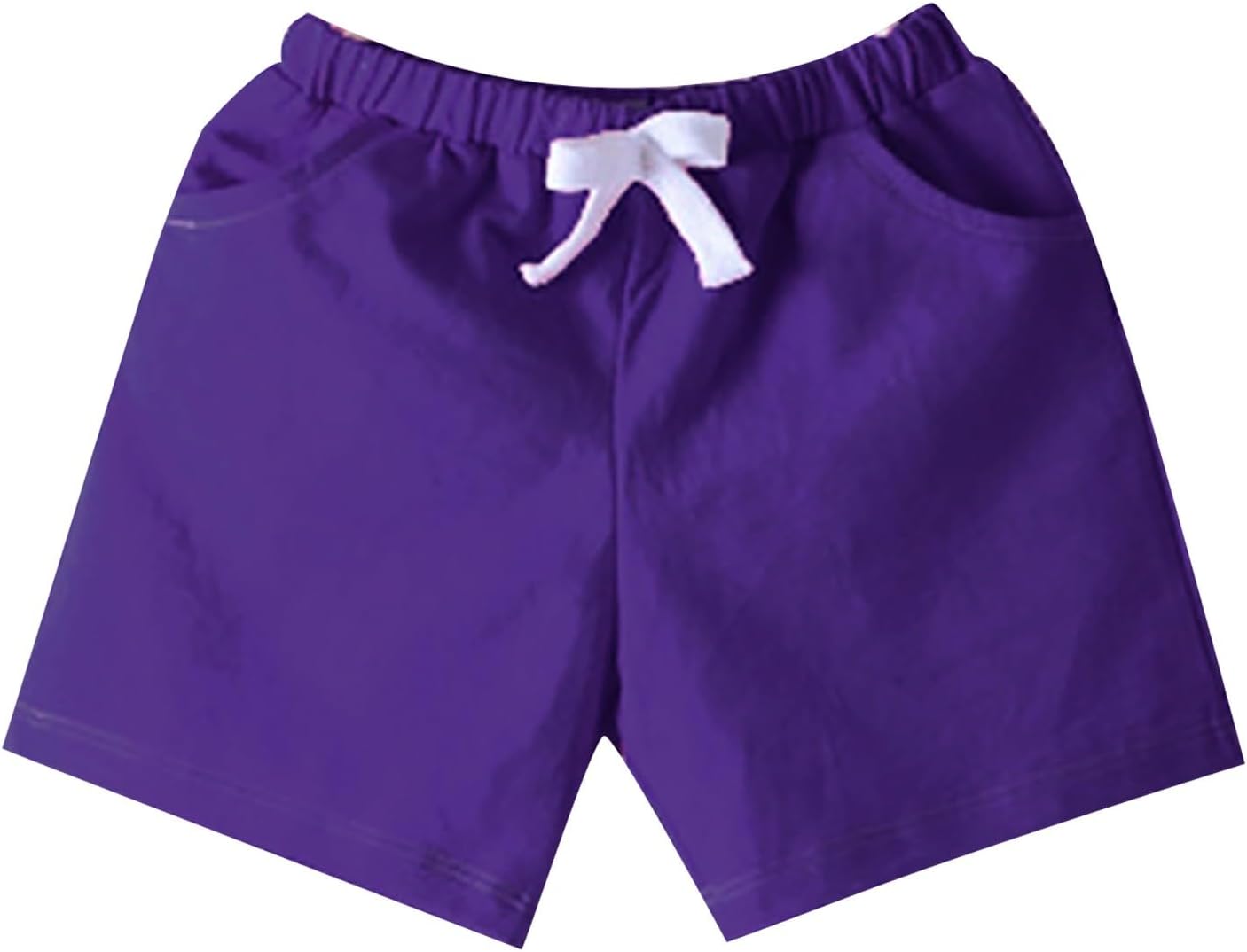 Boys Girls Sport Khaki Elastic Waist Sweat Shorts