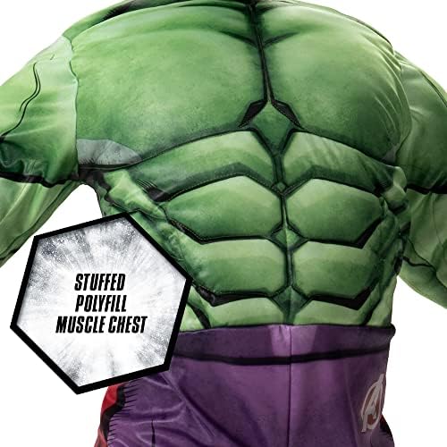 Marvel Hulk Youth Halloween Costume - Padded Jumpsuit with Mask
