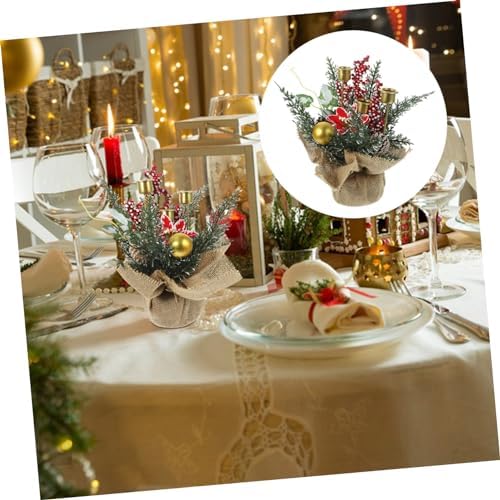 Luxshiny Christmas Fruit Ring Candle Holder