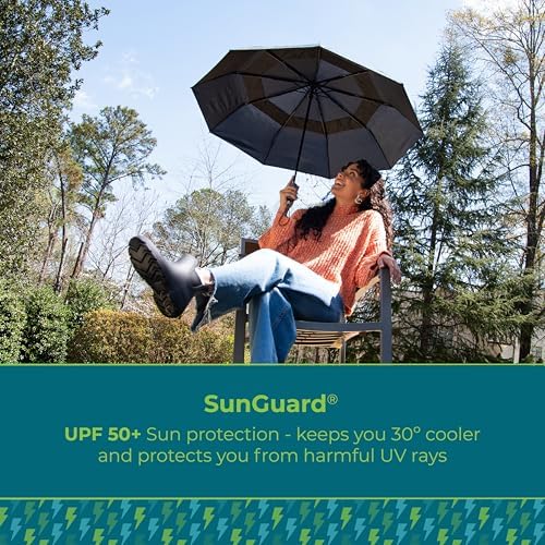 Totes Mens and Womens Ultimate Folding Umbrella with Auto Open Close