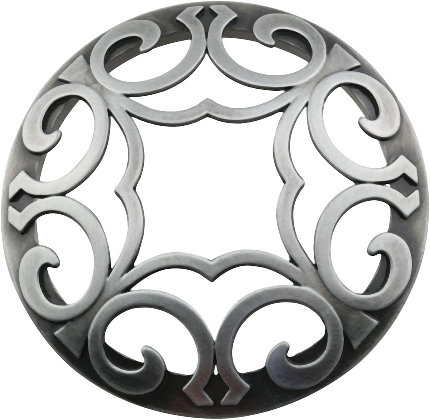 Silver Tone Aluminum Alloy Candle Jar Cover