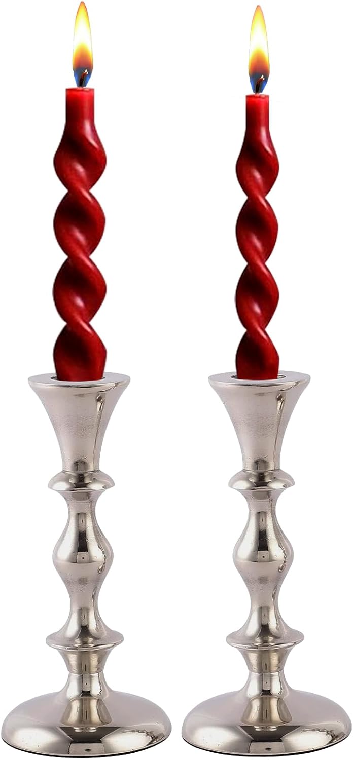 RELY Silver Candle Holder Set of 2