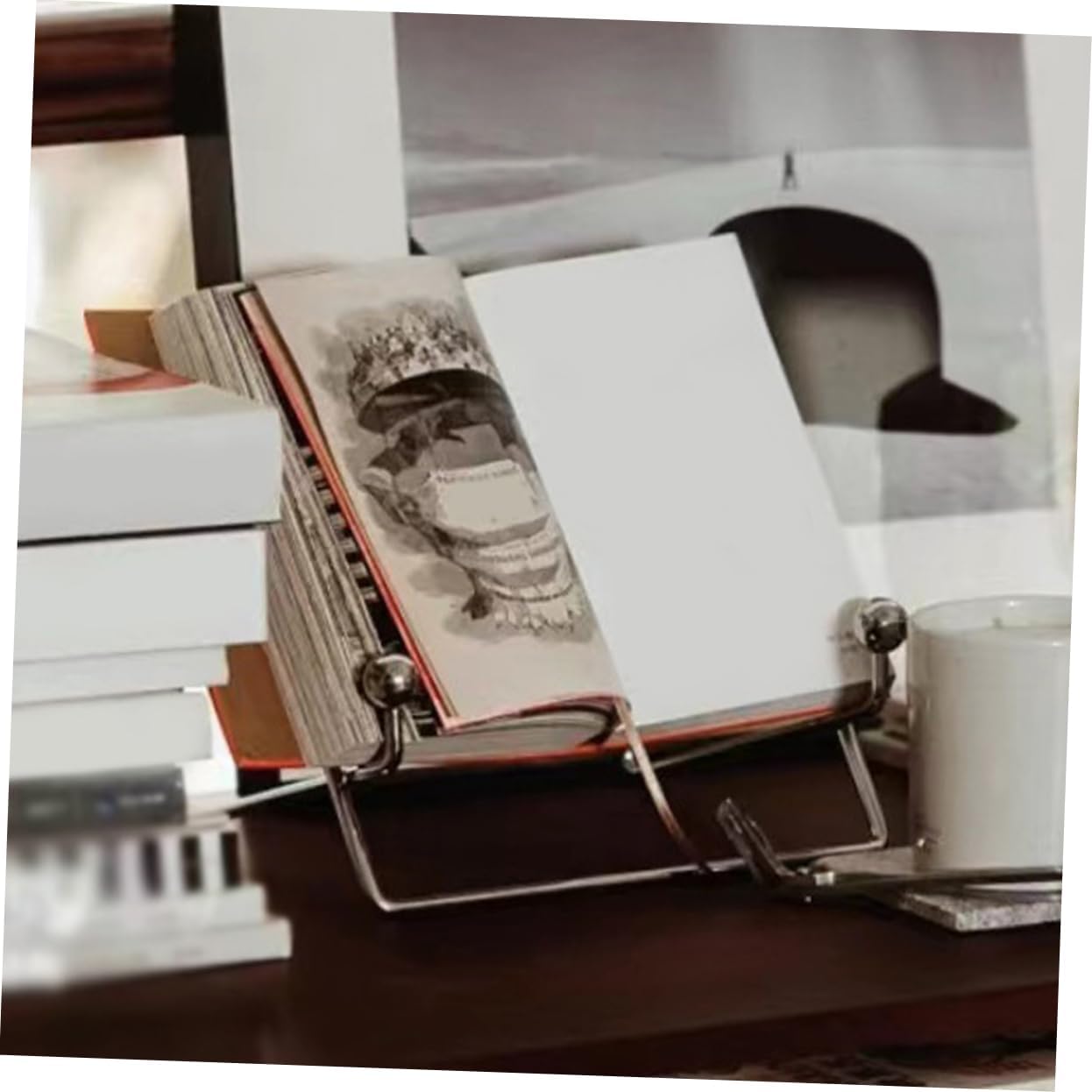 BRIGHTFUFU Iron Recipe Stand Photo Easel