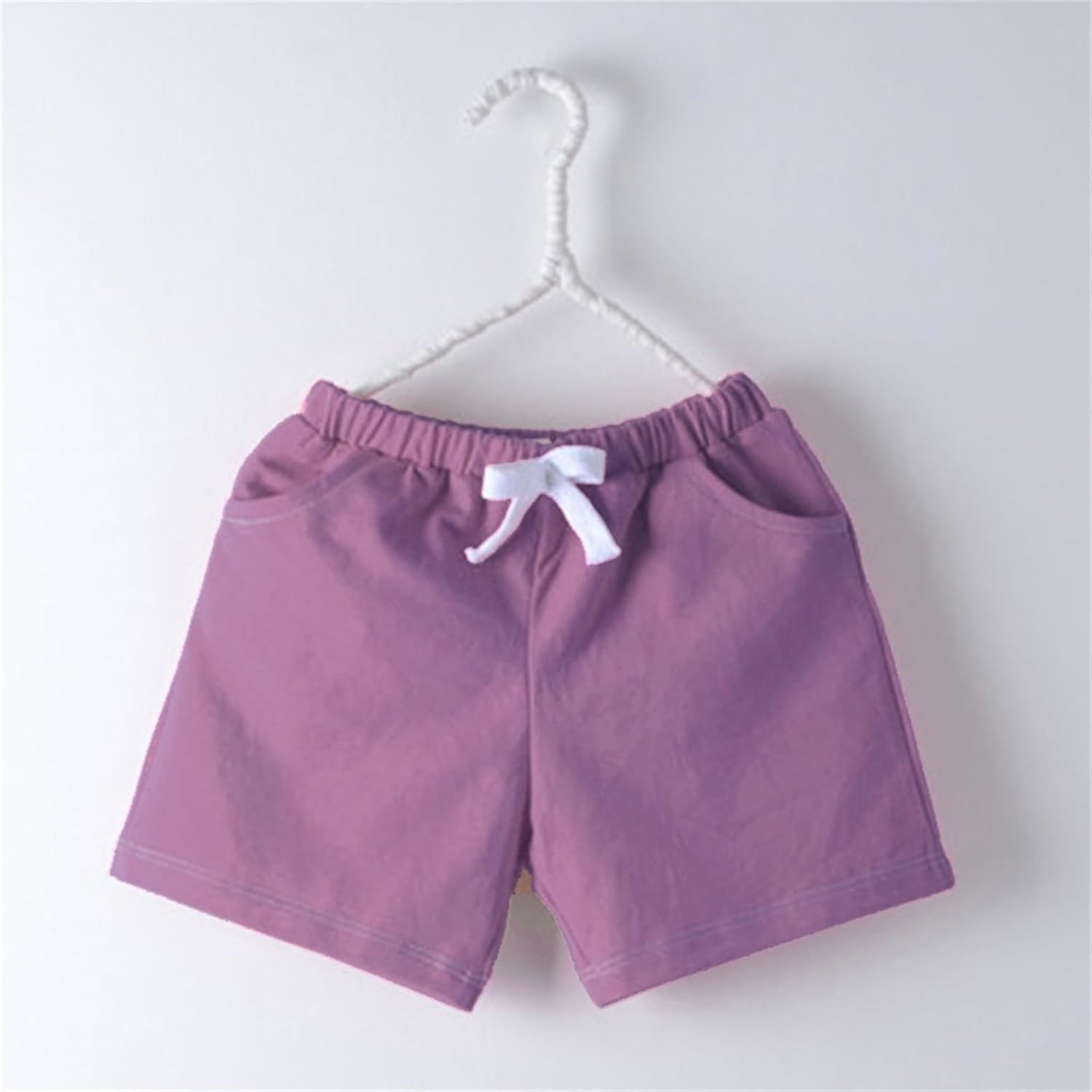 Toddler Soft Jogger Shorts with Pockets and Elastic Waist