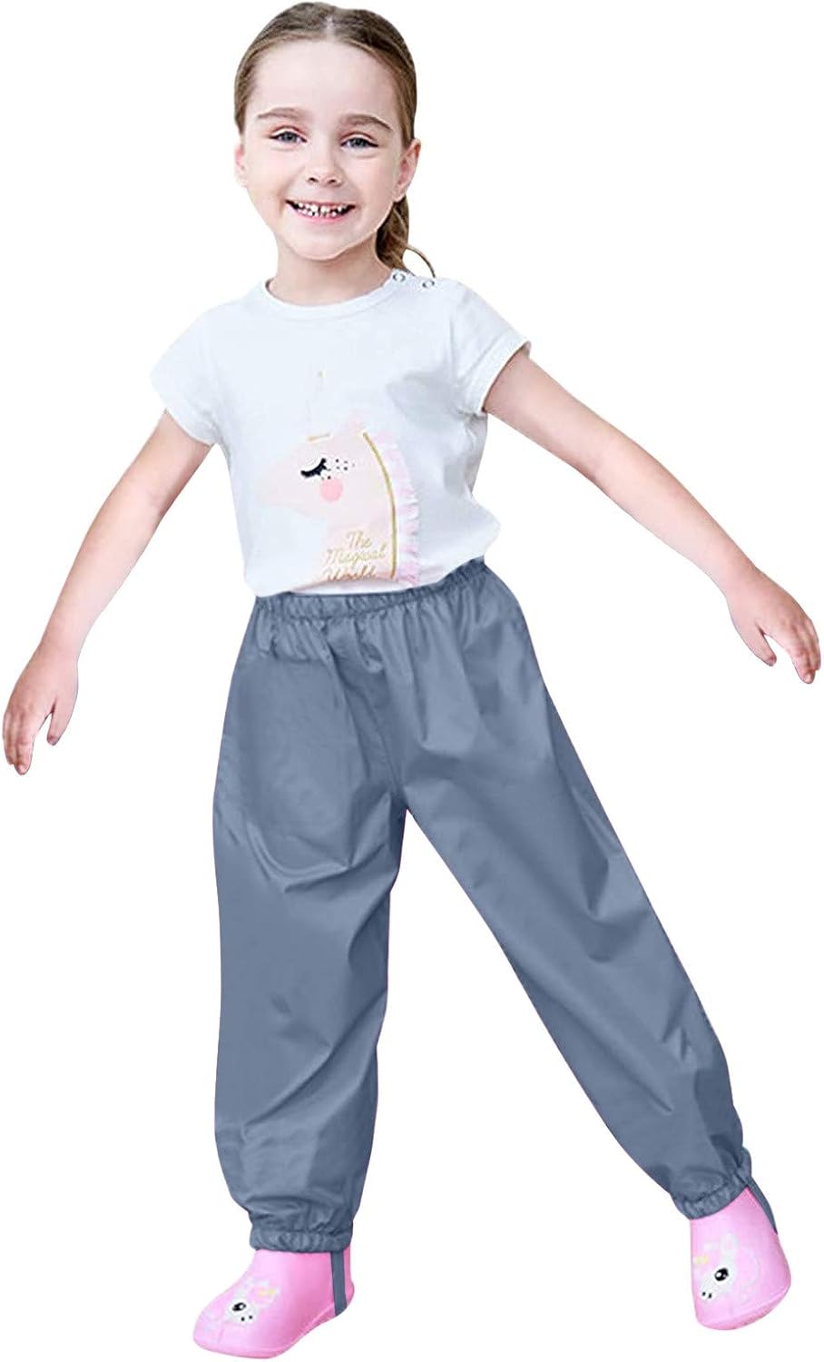 Waterproof Rain Pants for Kids Toddlers Unisex
