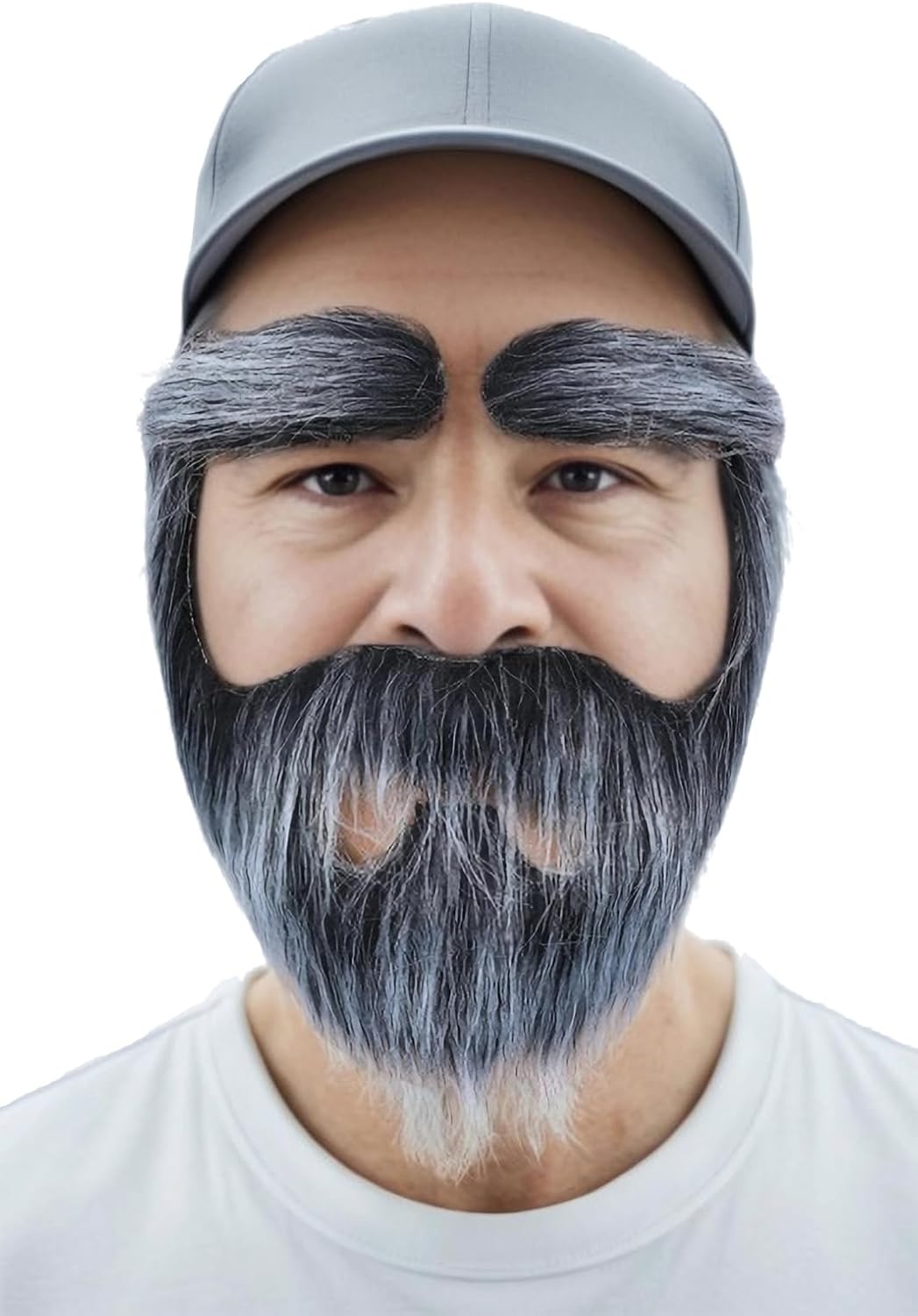 Self-Adhesive Fake Mustache and Eyebrows Set for Adults Costume
