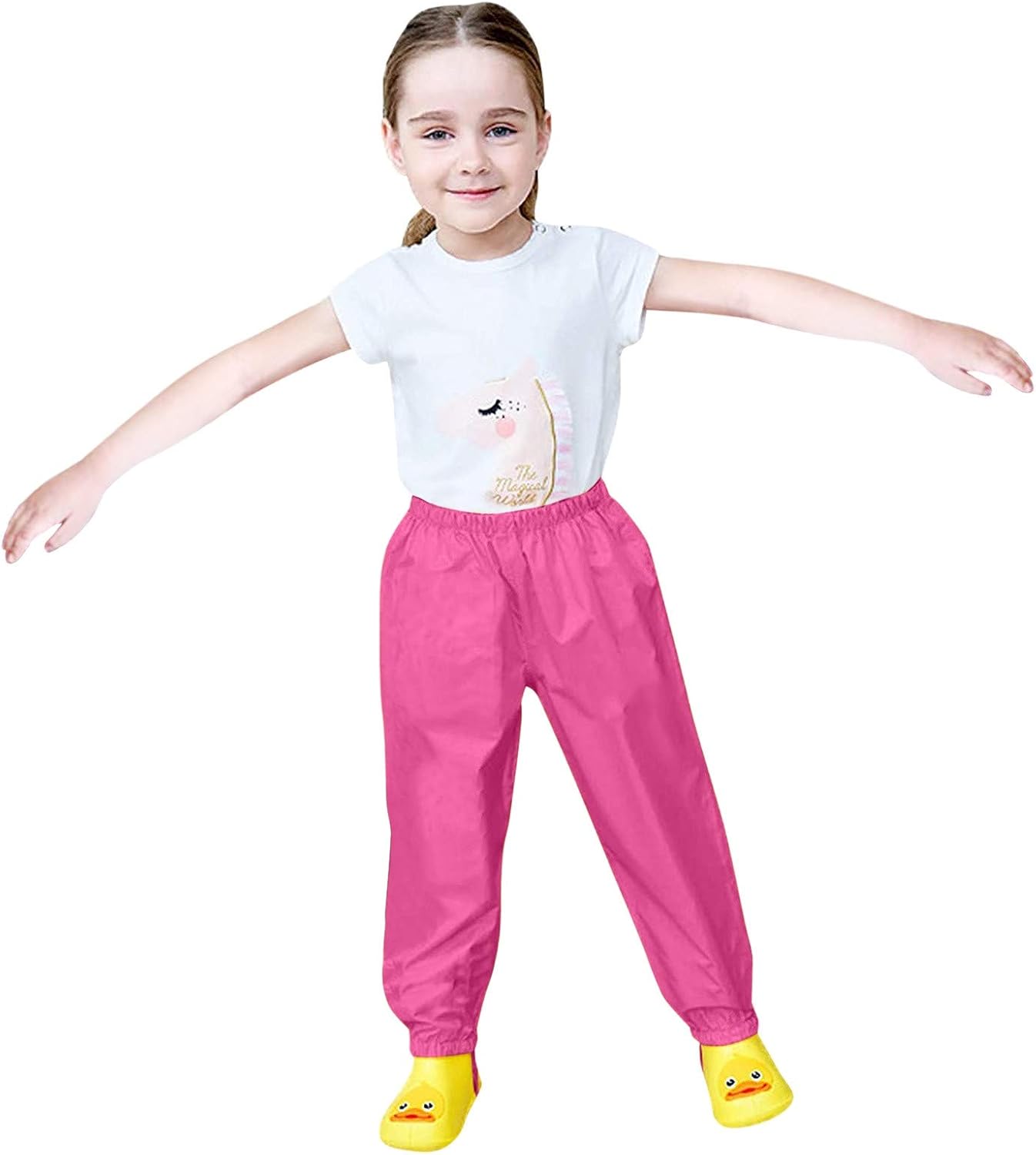 Toddler Waterproof Rain Pants for Boys Girls