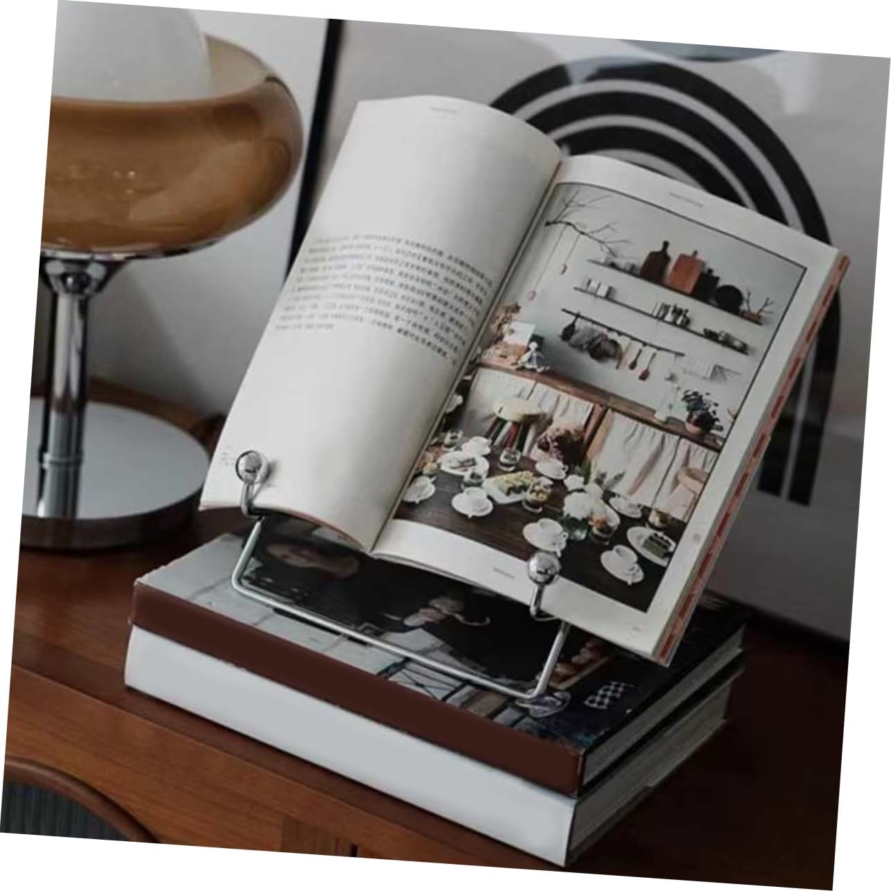 Luxshiny Iron Book Display Stand Easel